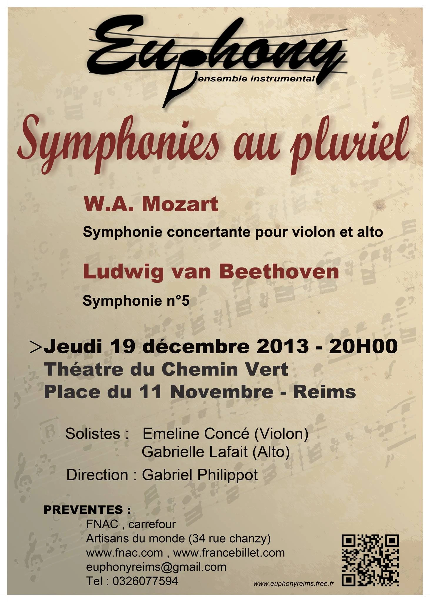 Symphonies au pluriel — Décembre 2013